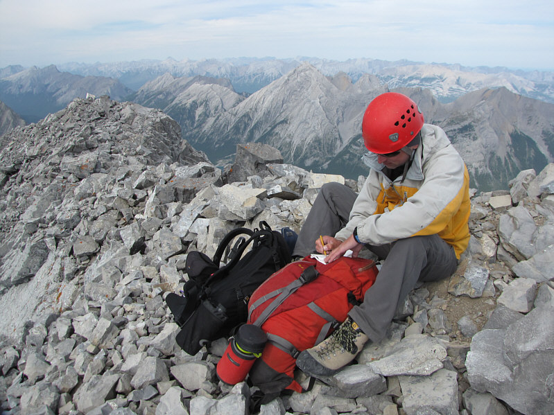 Maybe one party a year ascends this peak.