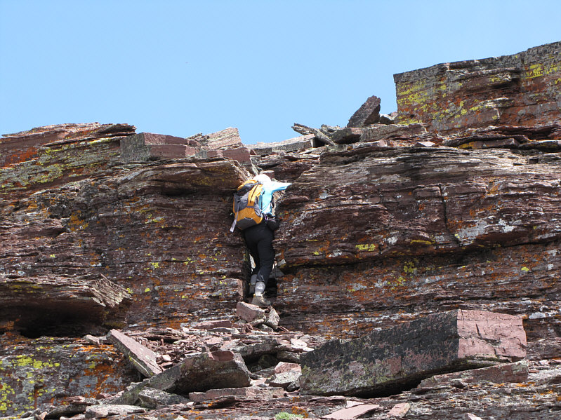 Dinah's lame excuse was that her pack was too big!