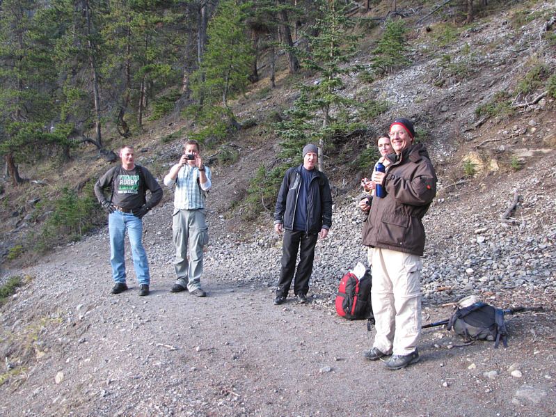 The Sulphur Mountain Trail is great for socializing!