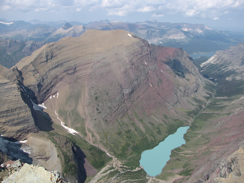 Allen Mountain is nothing more than a very long scree slog from this side.