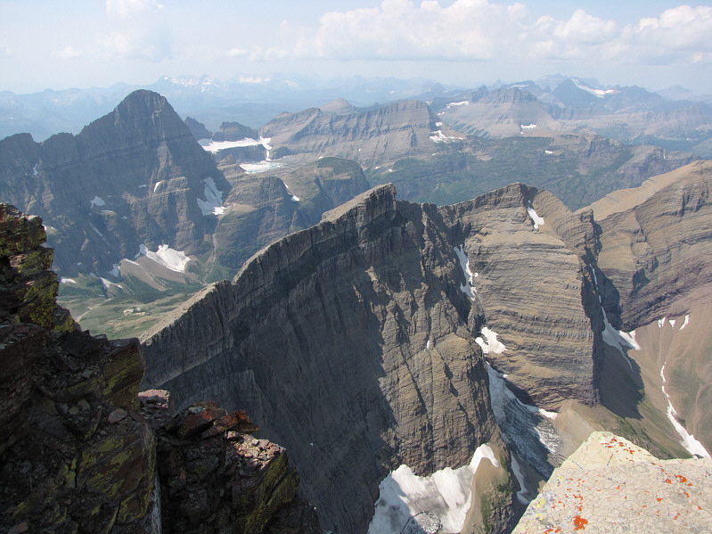 The knob to the right of Upper Grinnell Lake is known as Angel Wing.