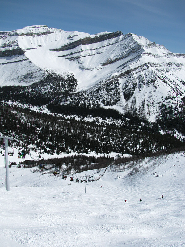 Surprisingly, this was the first time I had ever skied down Paradise Bowl. Hard work, but I enjoyed it.