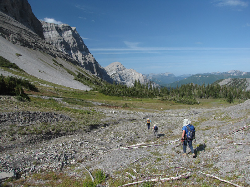 We actually veered away from the trail here to regain our original approach route.