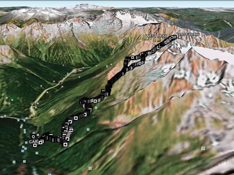 How can you tell this is a highly photographed area?