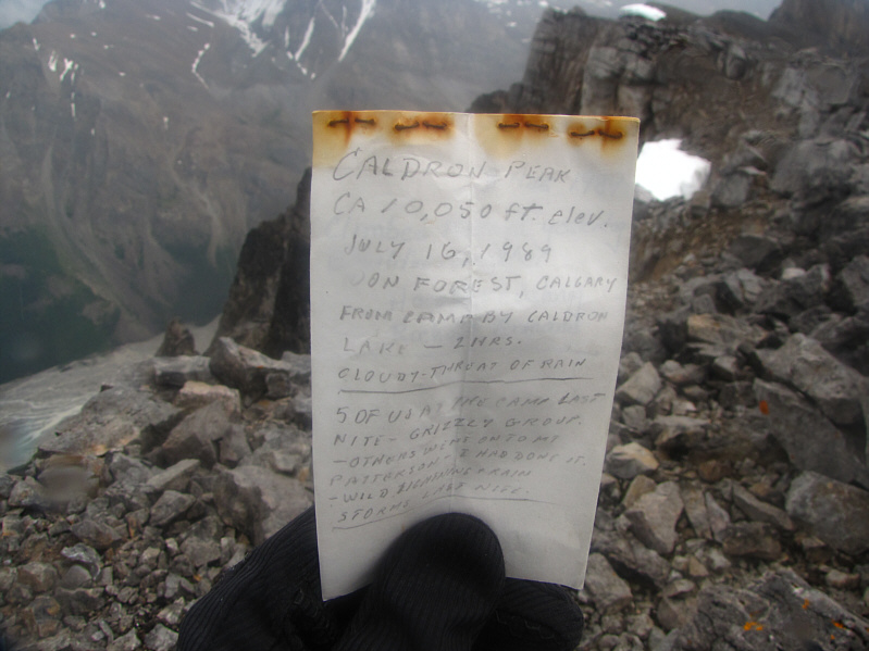 There is also a newer booklet in the register canister.