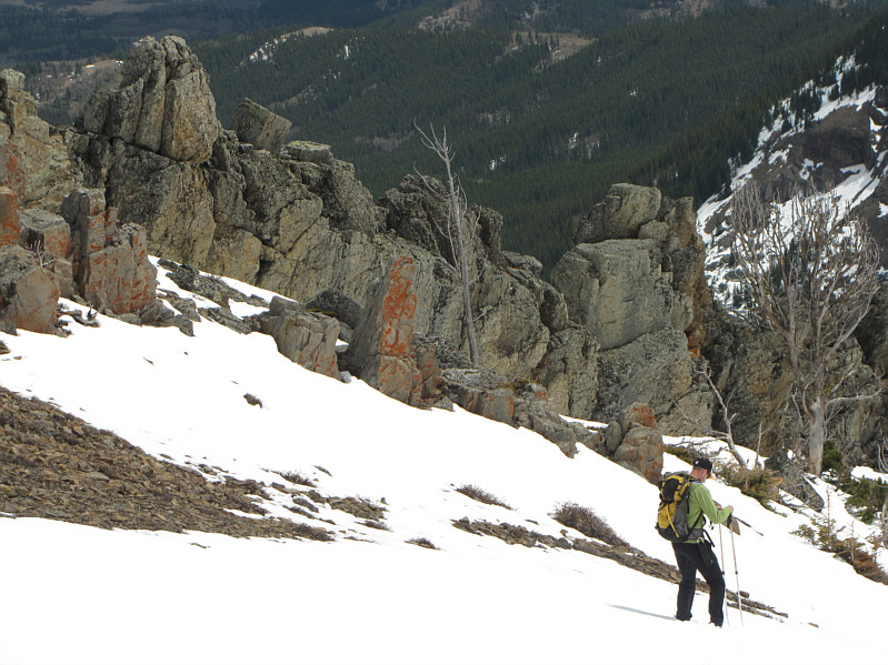 At least going down, I could almost keep up to Vern...