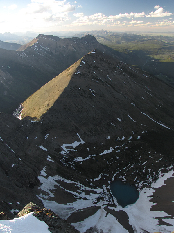 I should have tried throwing a rock to see if I could hit the tarn!