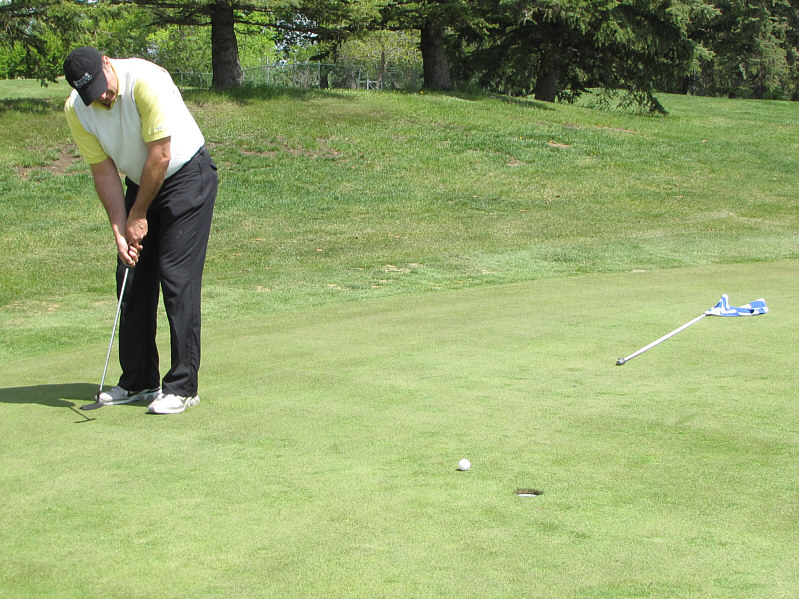 Mike still shot one of the best rounds of his life on this day.