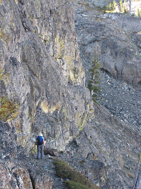 The hike down this trail is quite spectacular.