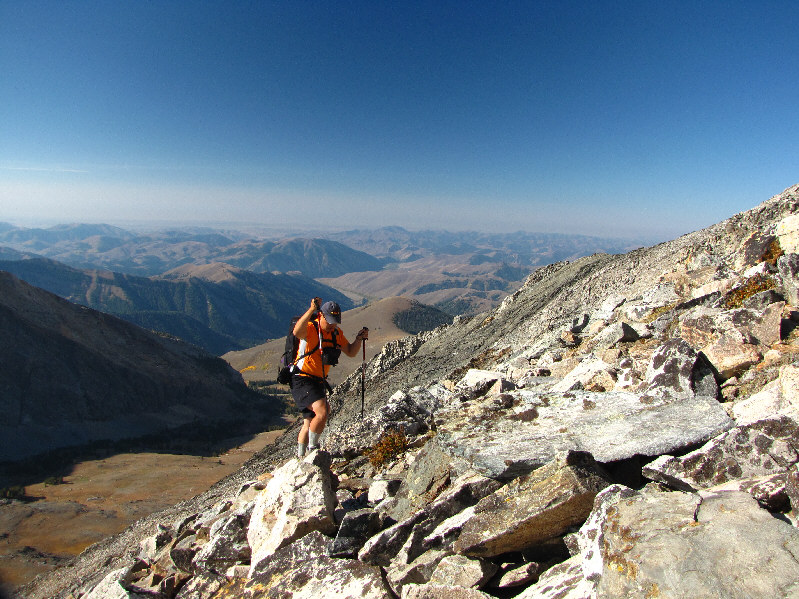 About 5 hours from the trailhead and still going strong!