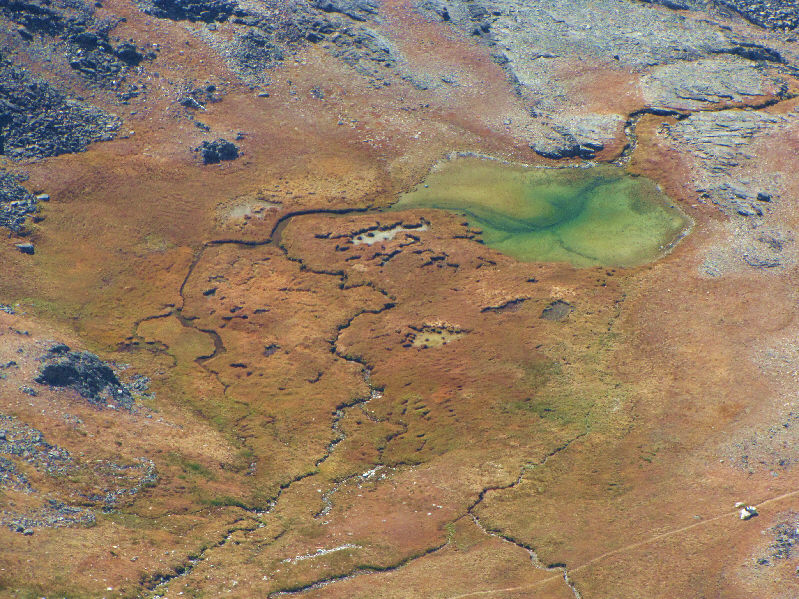 I bet that tarn is much bigger in the spring.