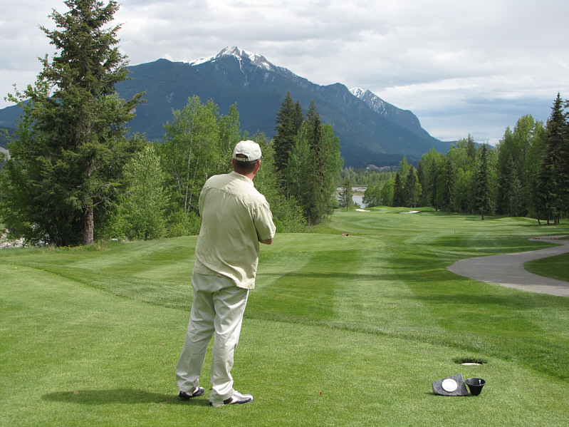 This hole had a temporary green in play.