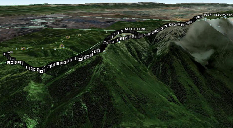 Much more enjoyable than the hike up Andrews Ridge further south.