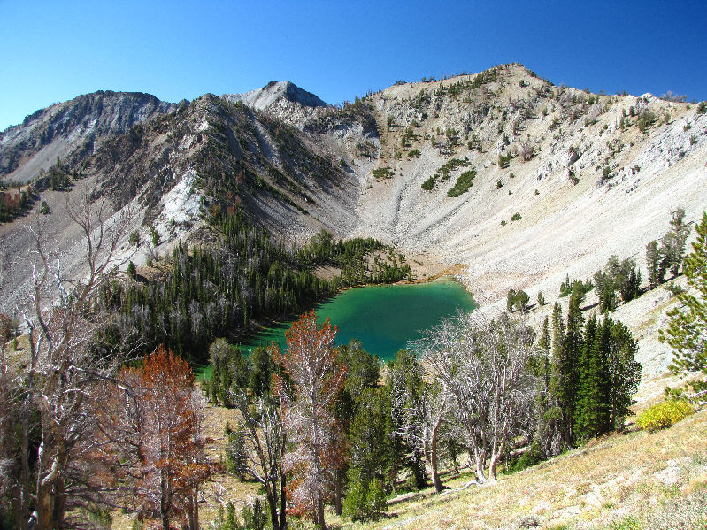 I passed an older lady somewhere up here.  I thought she was also heading up Norton Peak, but I didn't see her again.