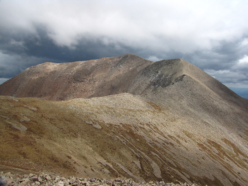 It took me about 40 minutes to get here from Mount Peale's summit.