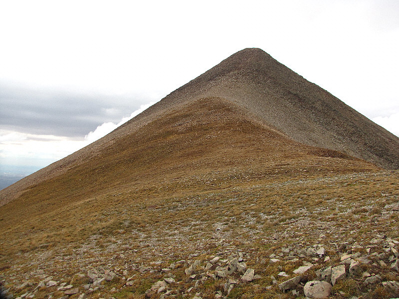 It takes longer than you think to climb up this final slope.