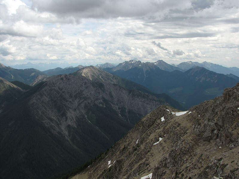 Always nice to look at a peak you climbed the day before from the top of another peak.