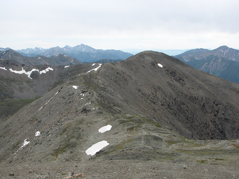 It's not worth sidehill bashing to avoid climbing back over Mount Stevens on the return trip.  Trust me!