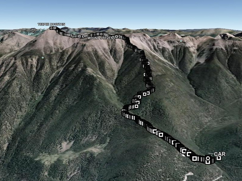 The section from the gully to tree line is brutal both ways!