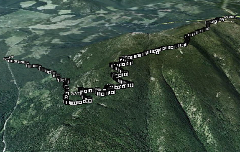 If you count them, there are 10 switchbacks.