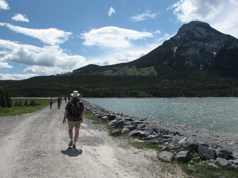 It was much more windy here than up at the lookout.