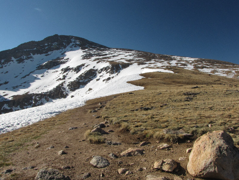 The terrain is relatively gentle.