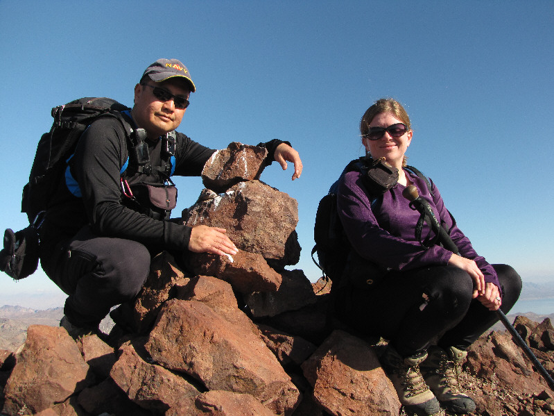 I'm really proud that Kelly made it up this tough peak!