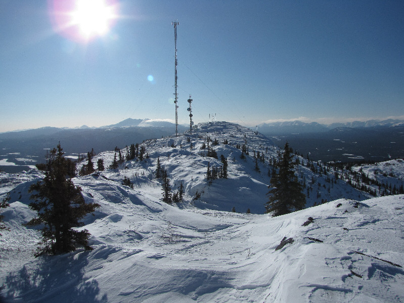 The south end is actually a few metres lower than this vantage point.