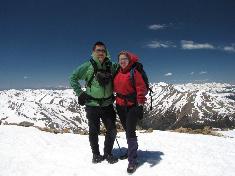 Despite our headaches, we actually look like we enjoyed our 5.5-hour ascent!