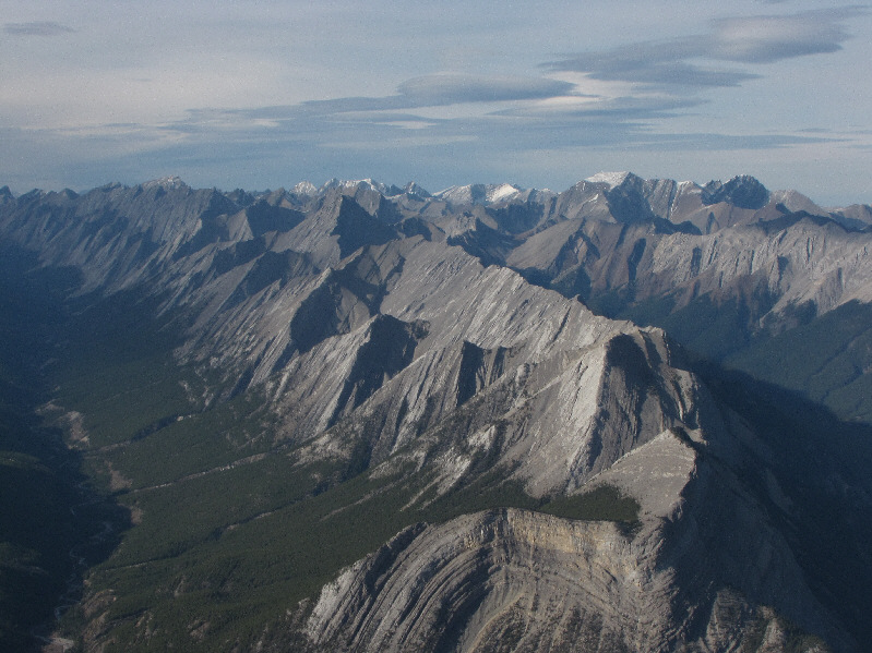 Eric noticed how odd it was that many of these peaks and ridges were snow-free.