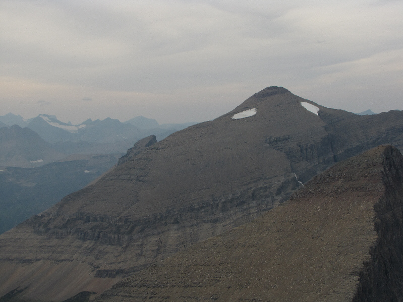 It's amazing that the snow patch on the left can persist throughout the summer despite being on a south-facing slope.