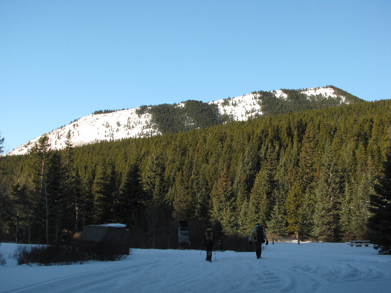 Watch out for snowmobiles on this road!