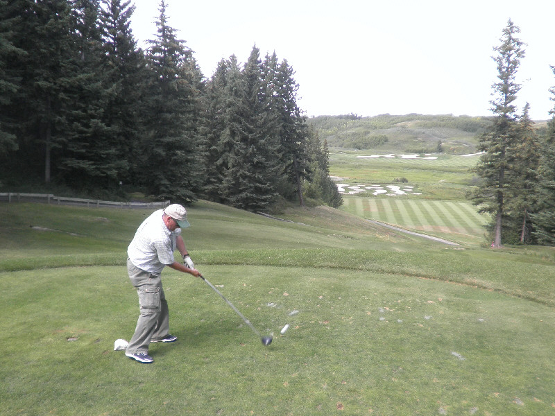 Joanne is actually down by that tree on the right!