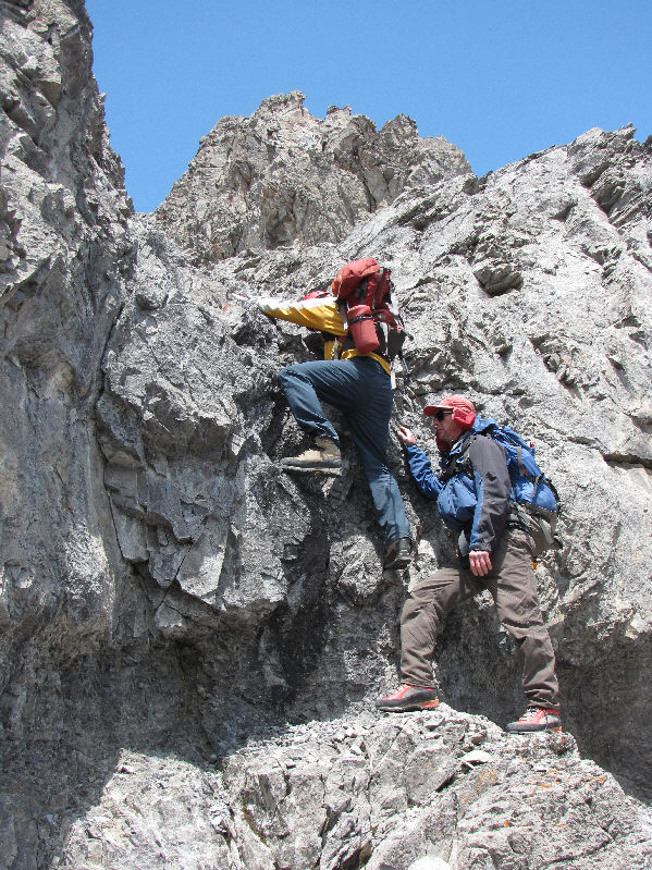 Raff and Al eventually left their packs behind here.