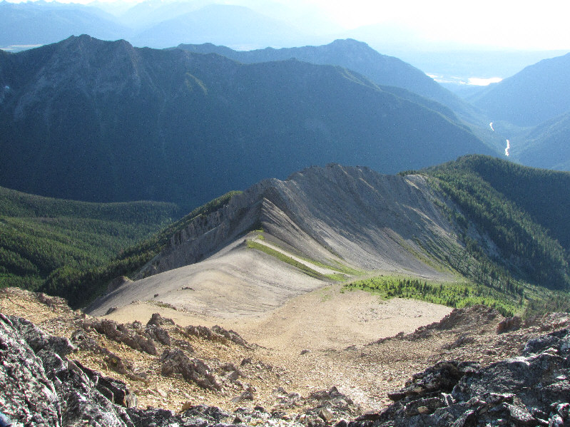 Not looking forward to all that bushwhacking on the descent...