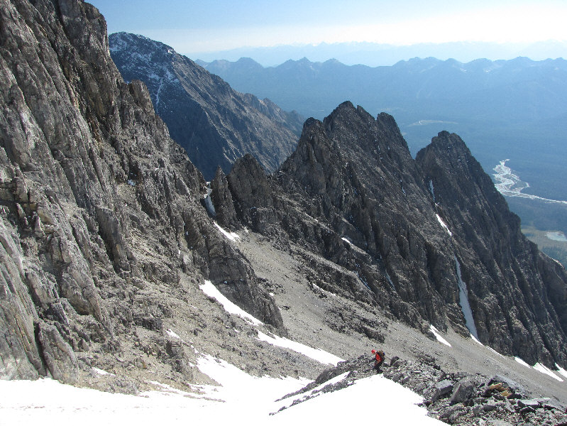 Unfortunately, the snow patches were just a tad too steep and narrow for a comfortable glissade.
