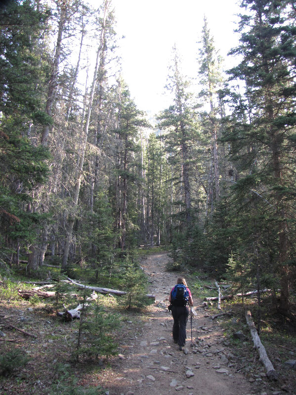 It's a nice gentle climb--a good way to start the trip!