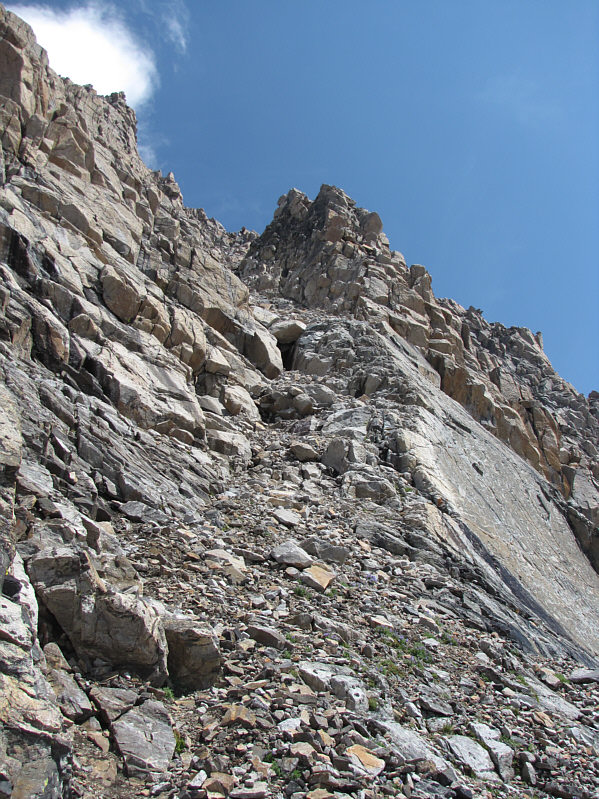 There was also another blue sling just above the chockstone.