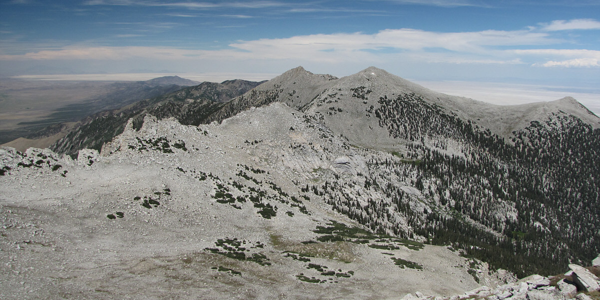 Strangely enough, there is another Ibapah Peak about 23 km to the north. It has an elevation of about 2456 metres.