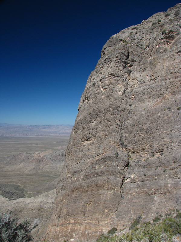 And this is why you can't scramble all the way up to the summit from the west ridge!