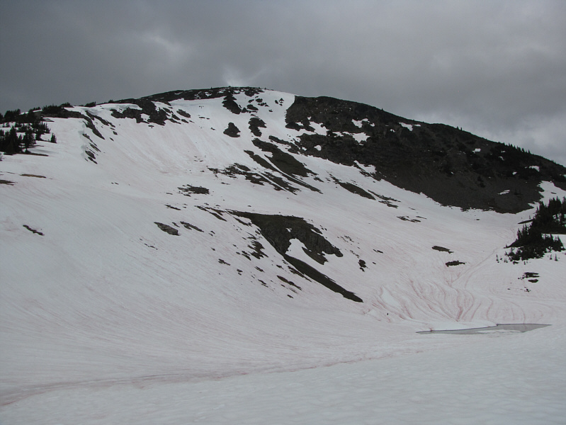 Of course, the summit is not visible here.