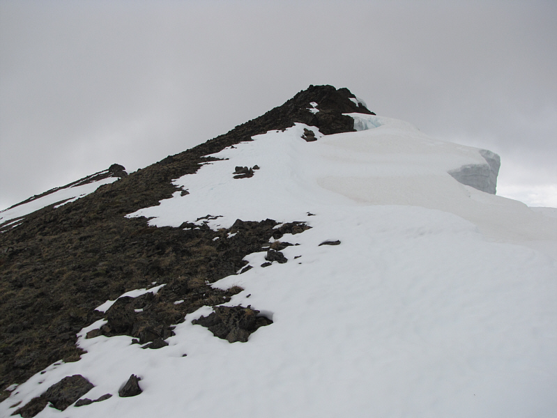 The summit is the bump at left...I think...