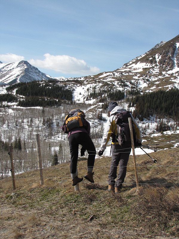 Hmm...maybe we were trudging across private property...