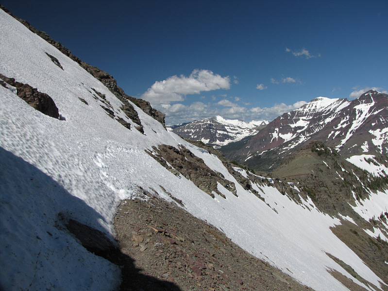 It was possible to circumvent the snow by climbing higher.