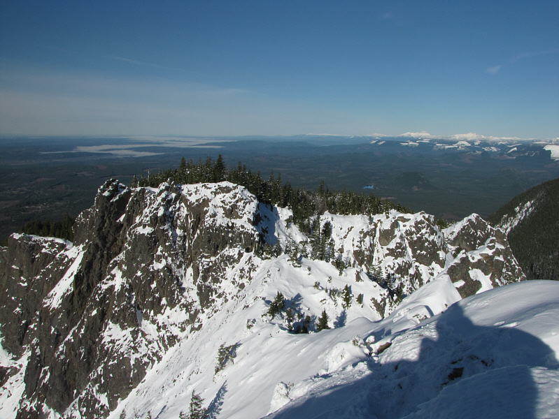 And thank God the summit is not full of trees like the next knob in the photo!