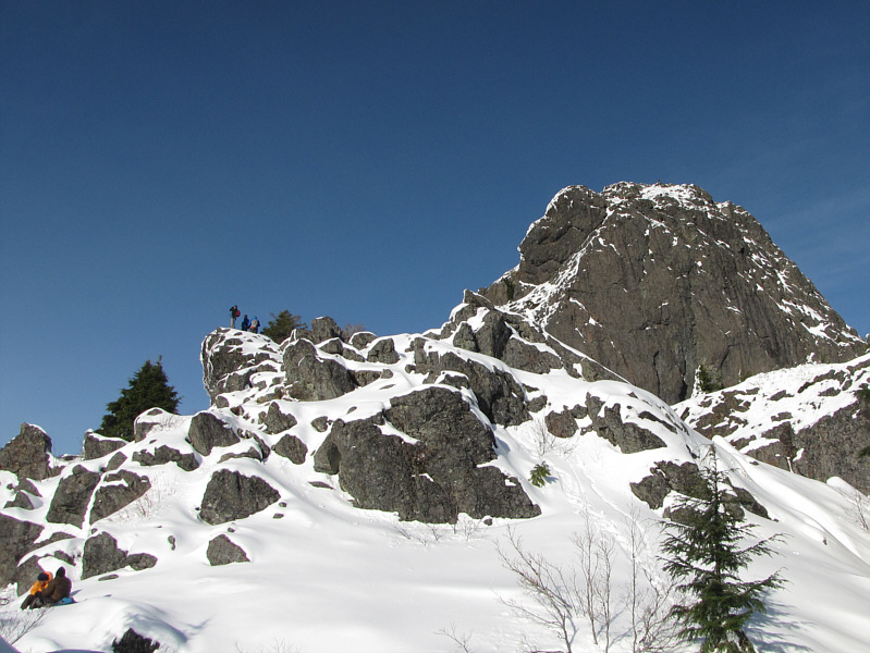 If you look carefully, you can spot the guy that went up after me on the summit!