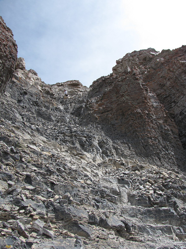 Without the trail, this would likely be a Class 3-4 scramble.