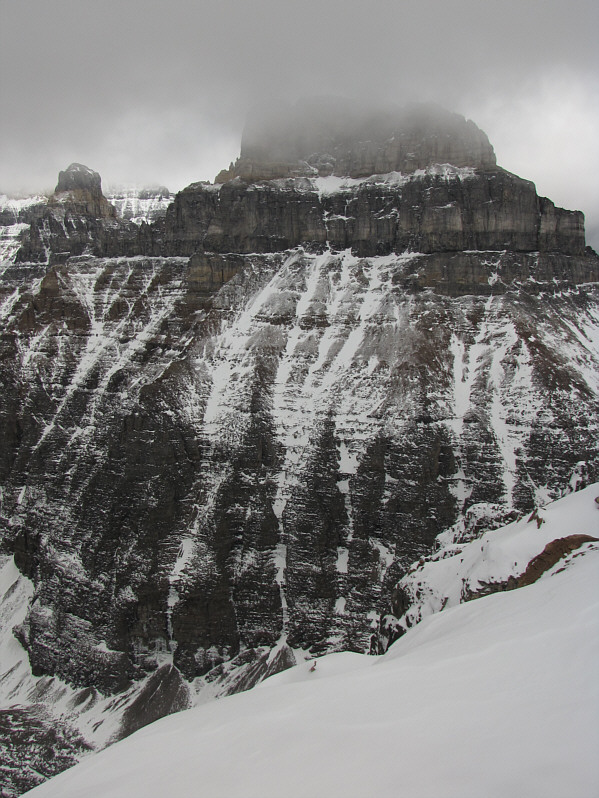 Probably can't see much of anything from the top of Eiffel Peak today!