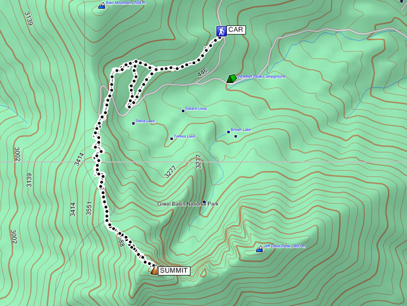 The shortest elevation gain of all the peaks I climbed on my 3-week vacation.