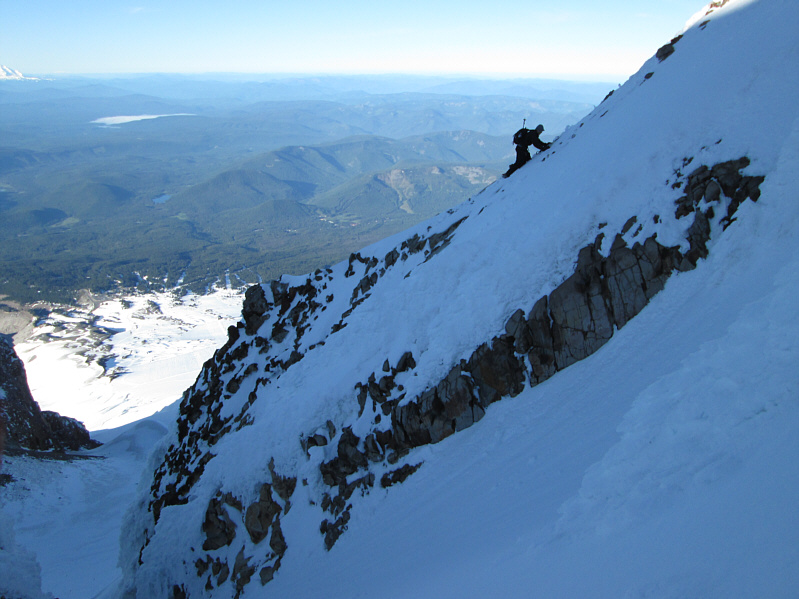 I think the guy got more than he bargained for (he made it up safely anyway)...